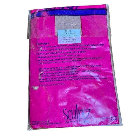 Sculptz by Silkies Multi-Shaper Shortz Slimming Panty Queen Nude USA Size XL NEW - Picture 2 of 5